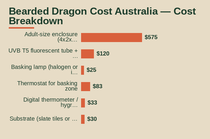 bearded dragon cost australia cost breakdown comparison
