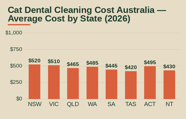 cat dental cleaning cost australia average cost by Australian state