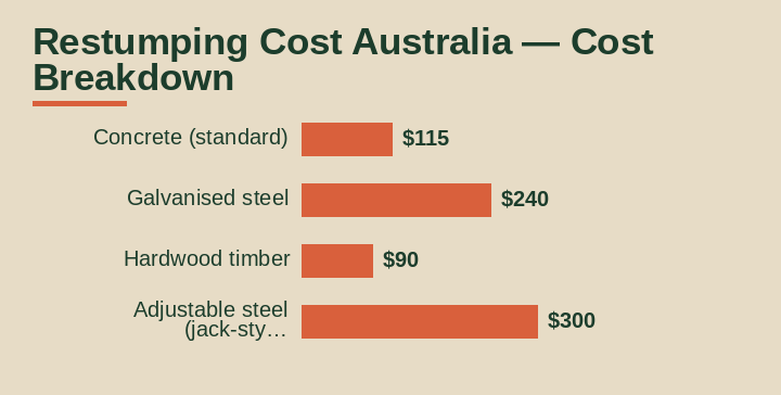 restumping cost australia cost breakdown comparison